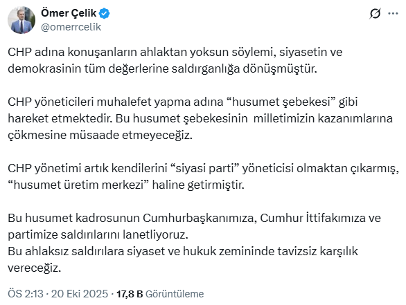 AK Party's strong reaction to CHP's Basarir's 'Honor' statement