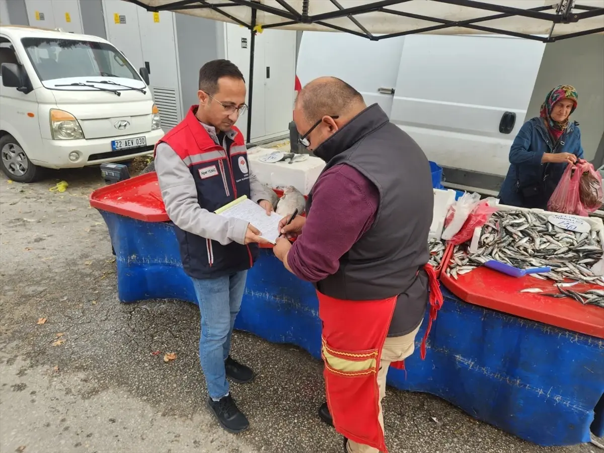 Edirne'de Balık Satış Noktalarına Denetim Gerçekleştirildi