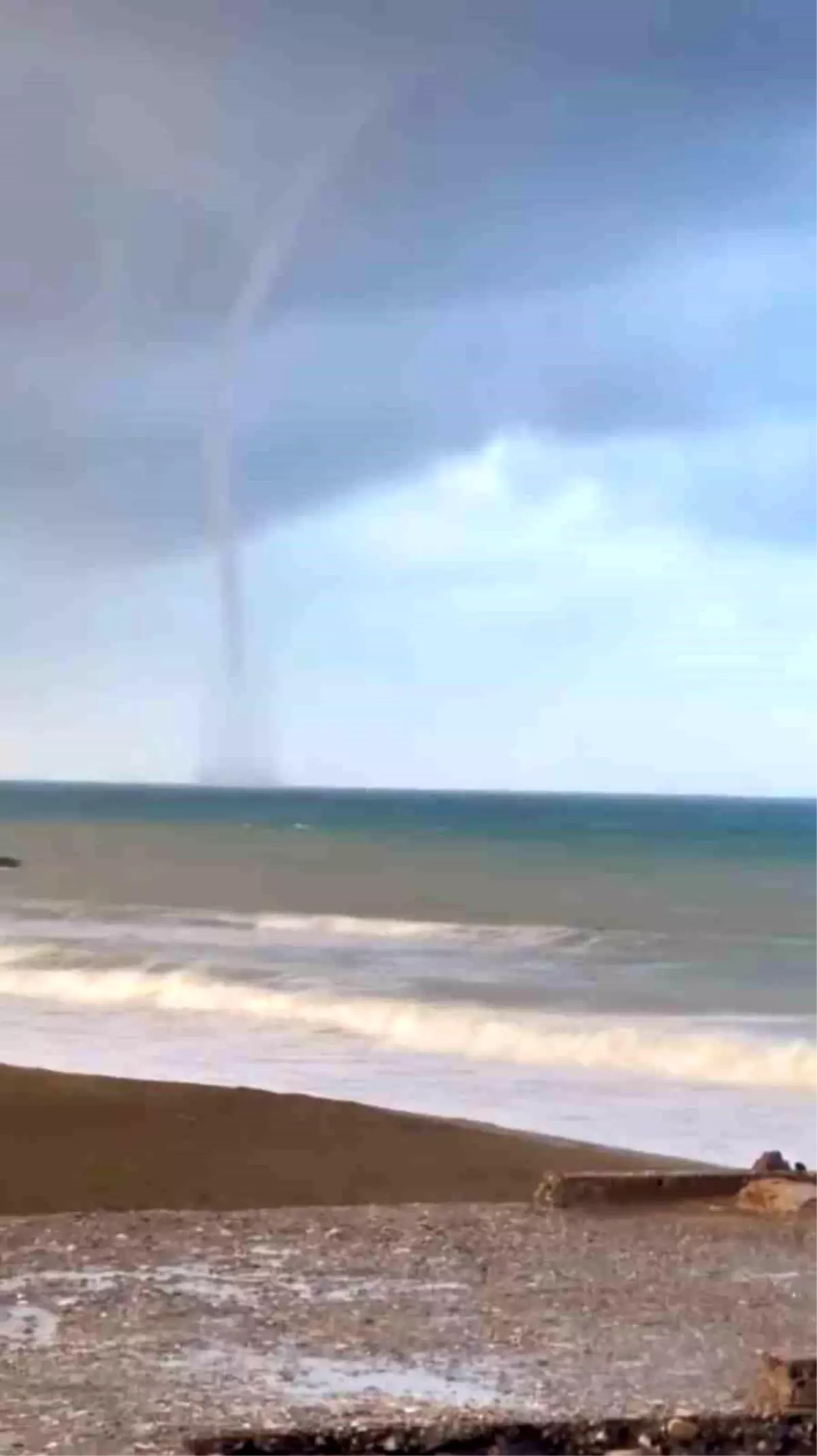 İskenderun Körfezi'nde Hortum Panik Yarattı