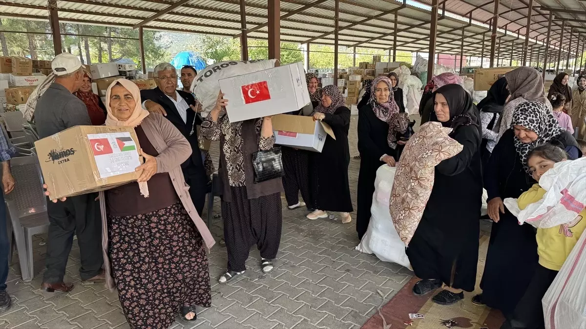 Kahramanmaraş'tan Gazze'ye 3 Tır İnsani Yardım Gönderildi