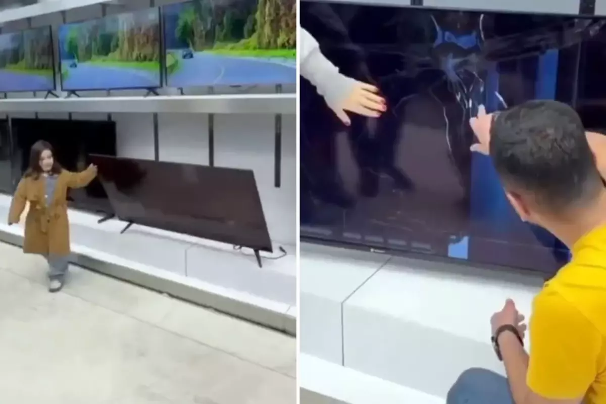 Küçük kızın verdiği zarar büyük! Babanın tepkisi ise görülmeye değer