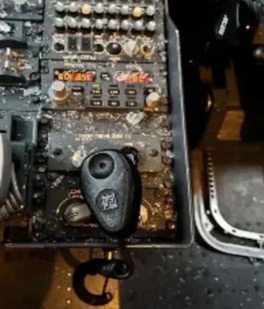 A meteor struck the passenger plane, the pilot was left covered in blood