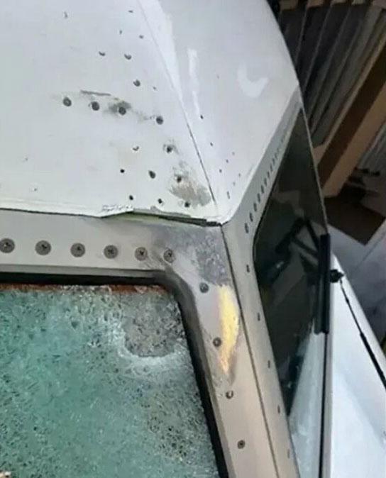 A meteor struck the passenger plane, the pilot was left covered in blood