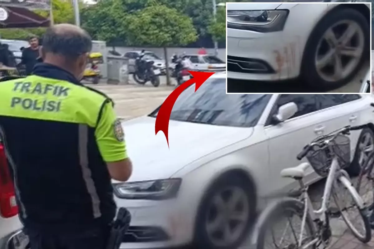 'Araçta kan var' ihbarı polisi alarma geçirdi! Gerçek bambaşka çıktı