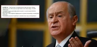 Bahçeli'den Anayasa'nın 66. maddesiyle ilgili tartışmalara sert tepki