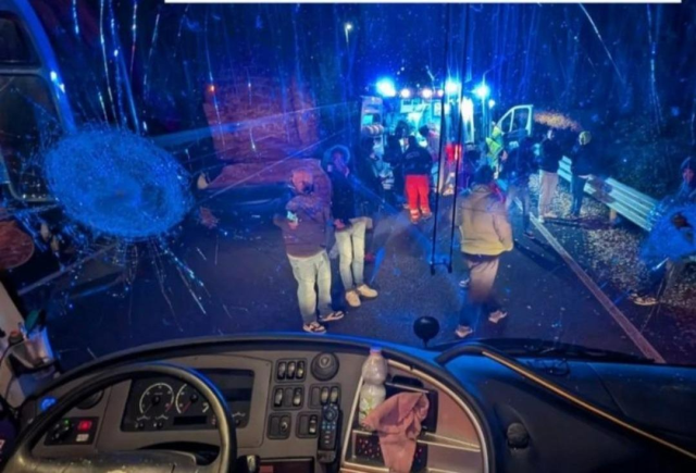 They attacked the team bus on the way back from the away game, killing the driver with a stone