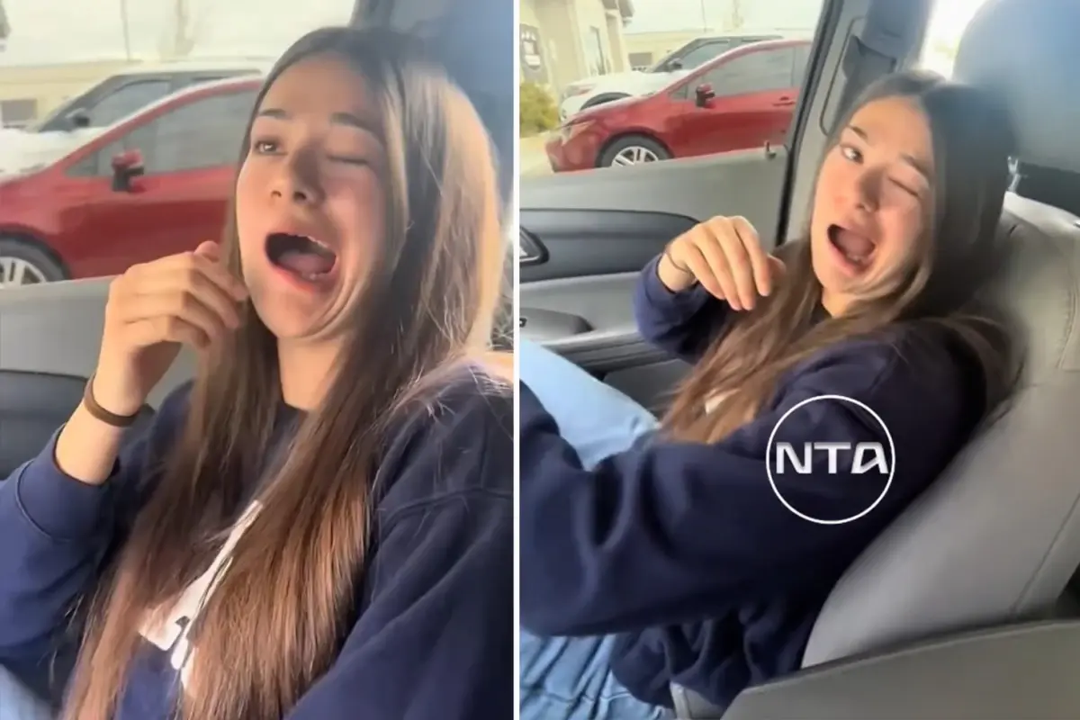 Genç kadının bir anda ağzı kaymaya başladı! Tek bir nedeni var