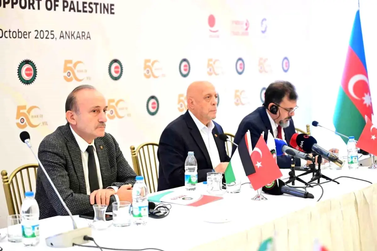 HAK-İŞ Başkanı Arslan: 'HAK-İŞ, Filistin ve Gazze'de yapılan katliamlara ve soykırıma karşı net bir tavır ortaya koymuştur'