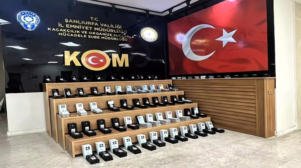 Şanlıurfa'da 9,6 Milyon TL Değerinde Kaçak Telefon Operasyonu