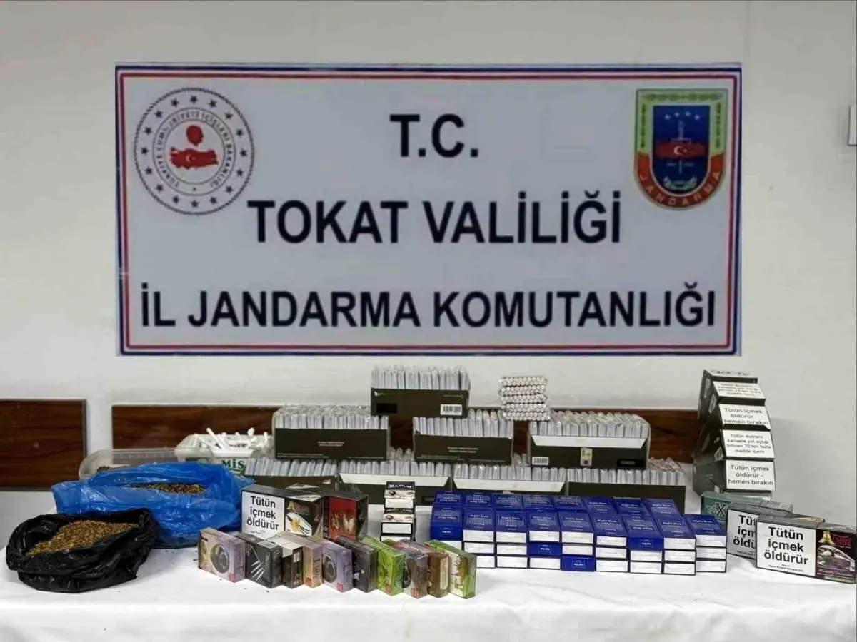 Tokat'ta Kaçak Tütün Operasyonu: 1 Gözaltı