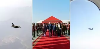 Cumhurbaşkanı Erdoğan'a Umman'da görkemli karşılama! F-16'lar peş peşe havalandı