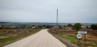 Havsa'nın Söğütlüdere ve Osmanlı Köyleri Arasındaki Yol Asfaltlandı