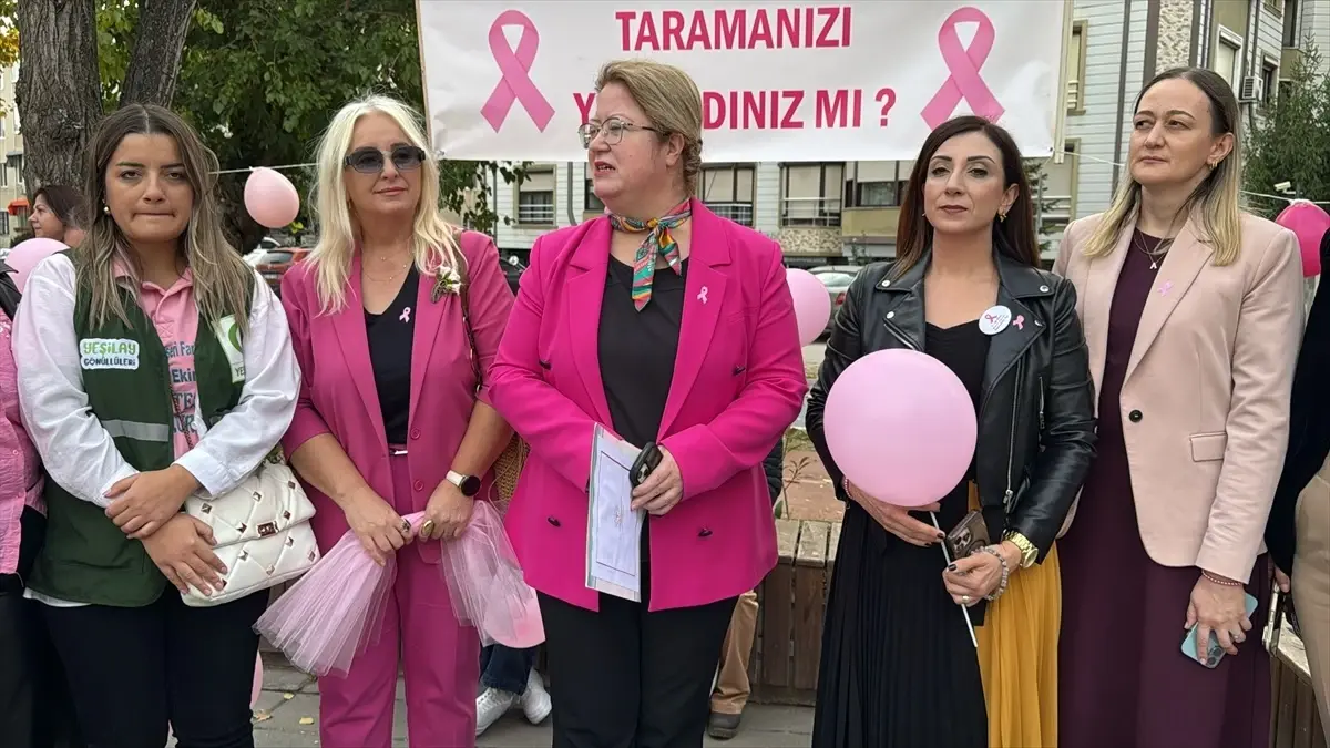 Kırklareli'nde Meme Kanseri Farkındalık Yürüyüşü Düzenlendi
