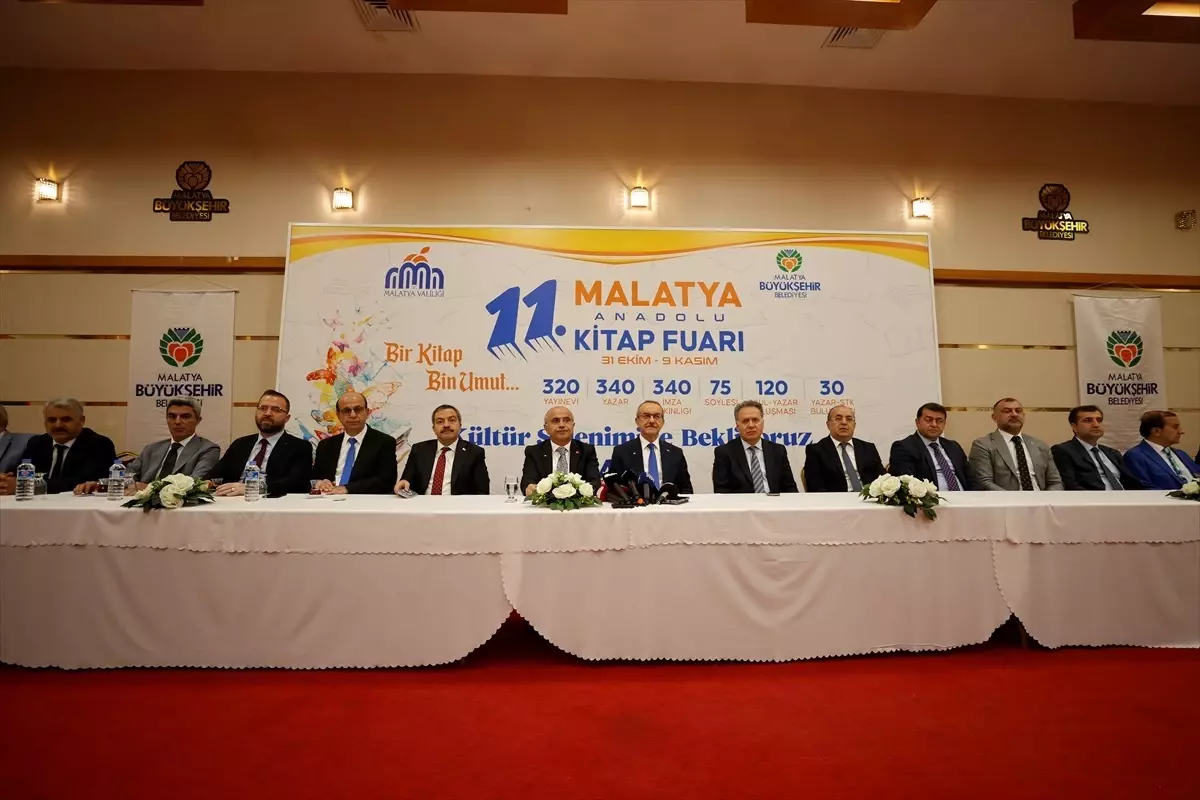 Malatya Anadolu Kitap Fuarı 31 Ekim'de Başlıyor