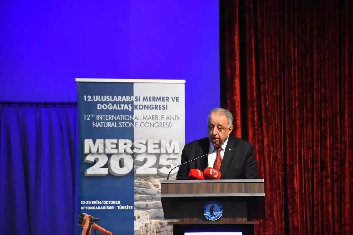 12. Uluslararası Mermer ve Doğaltaş Kongresi Afyonkarahisar'da Başladı