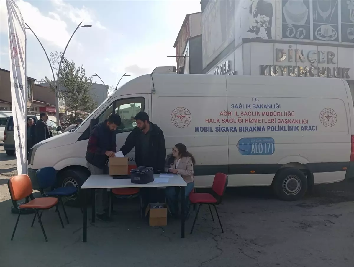 Ağrı'da Mobil Sigara Bırakma Poliklinik Aracı Hizmete Girdi
