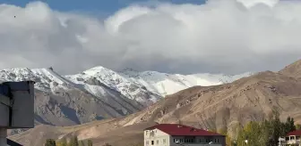 Başkale'de yüksek kesimler beyaza büründü