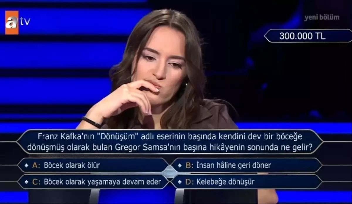 Franz Kafka'nın "Dönüşüm" adlı eserinin başında kendini dev bir böceğe dönüşmüş olarak bulan Gregor Samsa'...