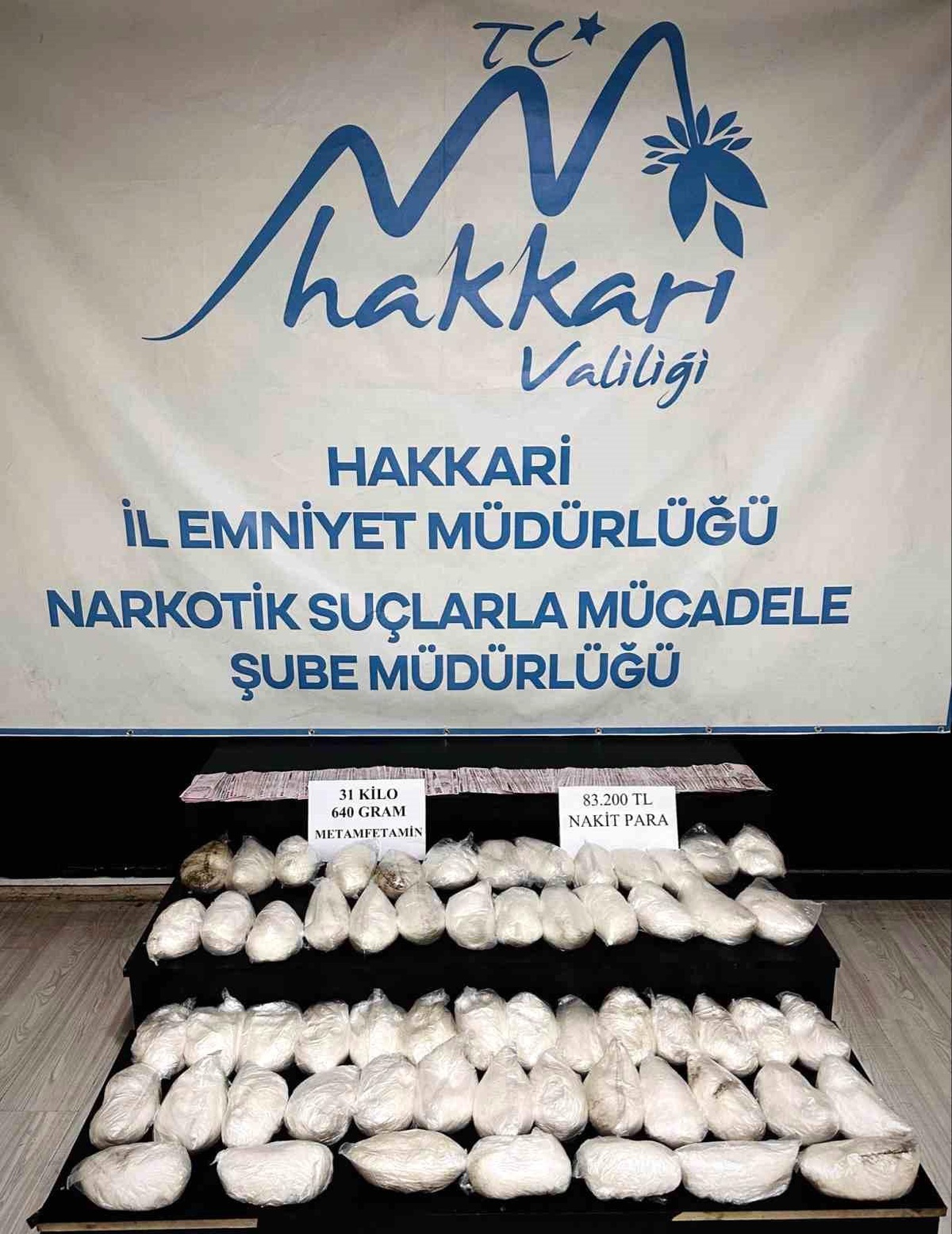 Hakkari'de 31 Kilo Metamfetamin Ele Geçirildi