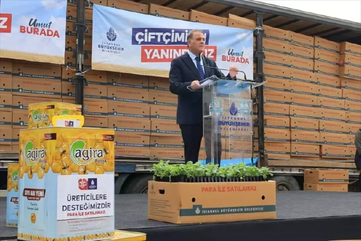 İBB'den Çiftçilere Kışlık Fide ve Arı Yemi Desteği