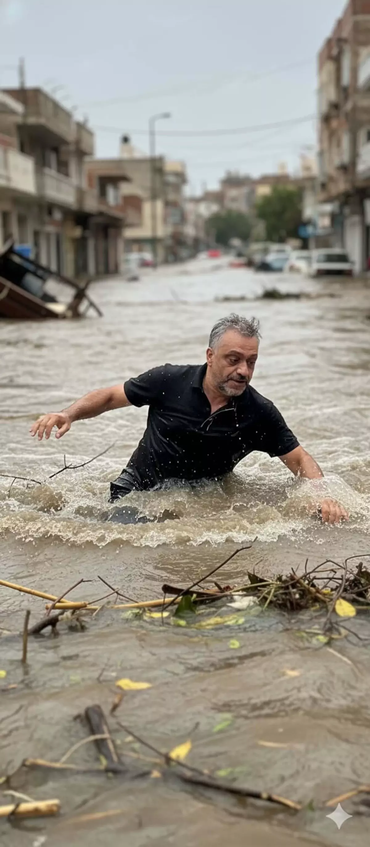 İzmir'de Yağış Sonrası Sele Kapılan Vatandaşın Aracında Olmadığı Tespit Edildi