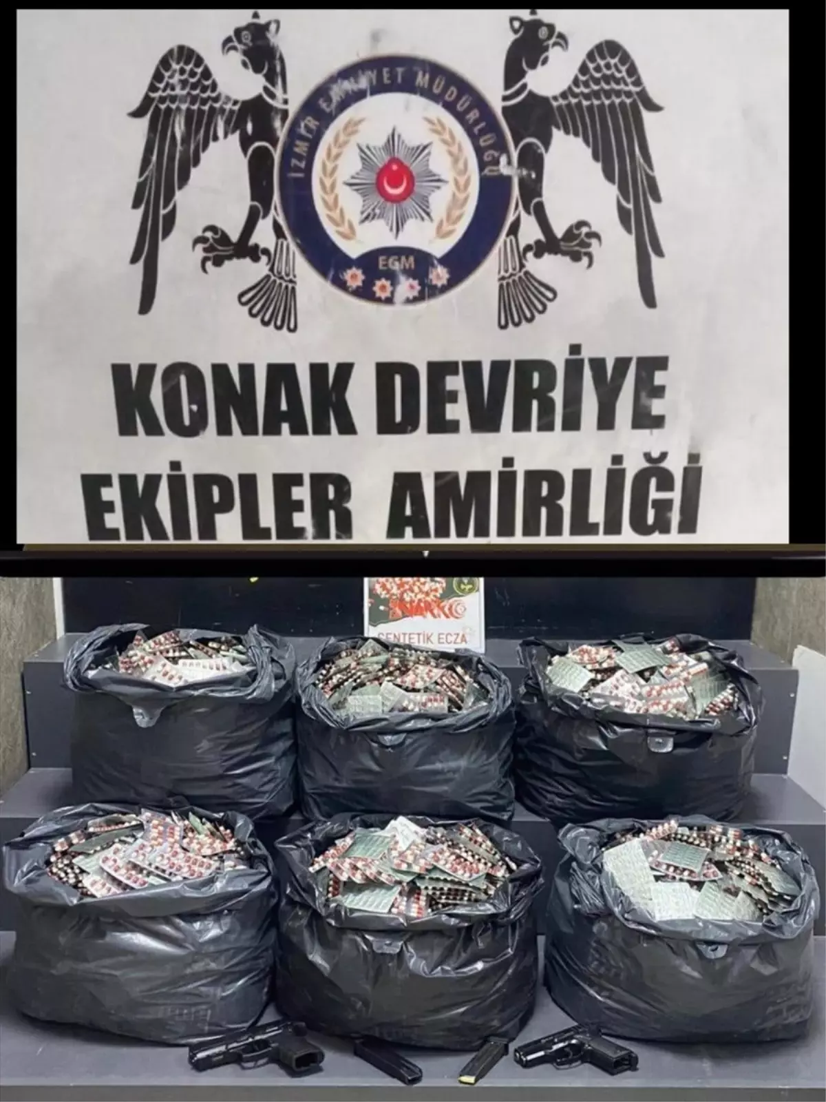 İzmir'de Evde 42 Bin 500 Sentetik Ecza Hap Ele Geçirildi
