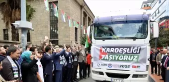 Trabzon'dan Gazze'ye 10 Tır İnsani Yardım Gönderildi