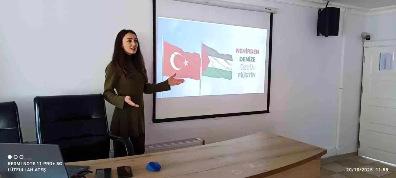 Düzce'de Yükümlülere Filistin Belgeseli İzletildi