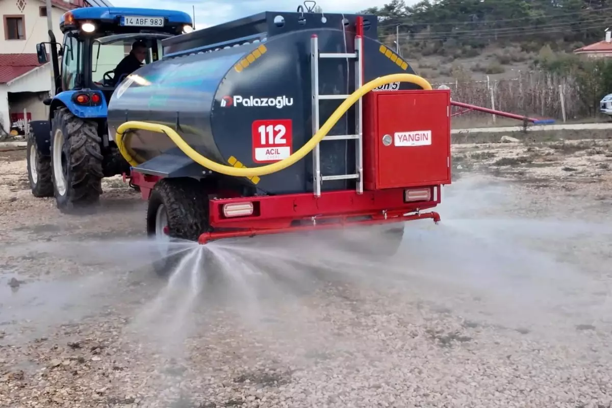 Mudurnu'da Kırsal Alanlarda Yangınlara Erken Müdahale İçin Su Tankeri Kredisi