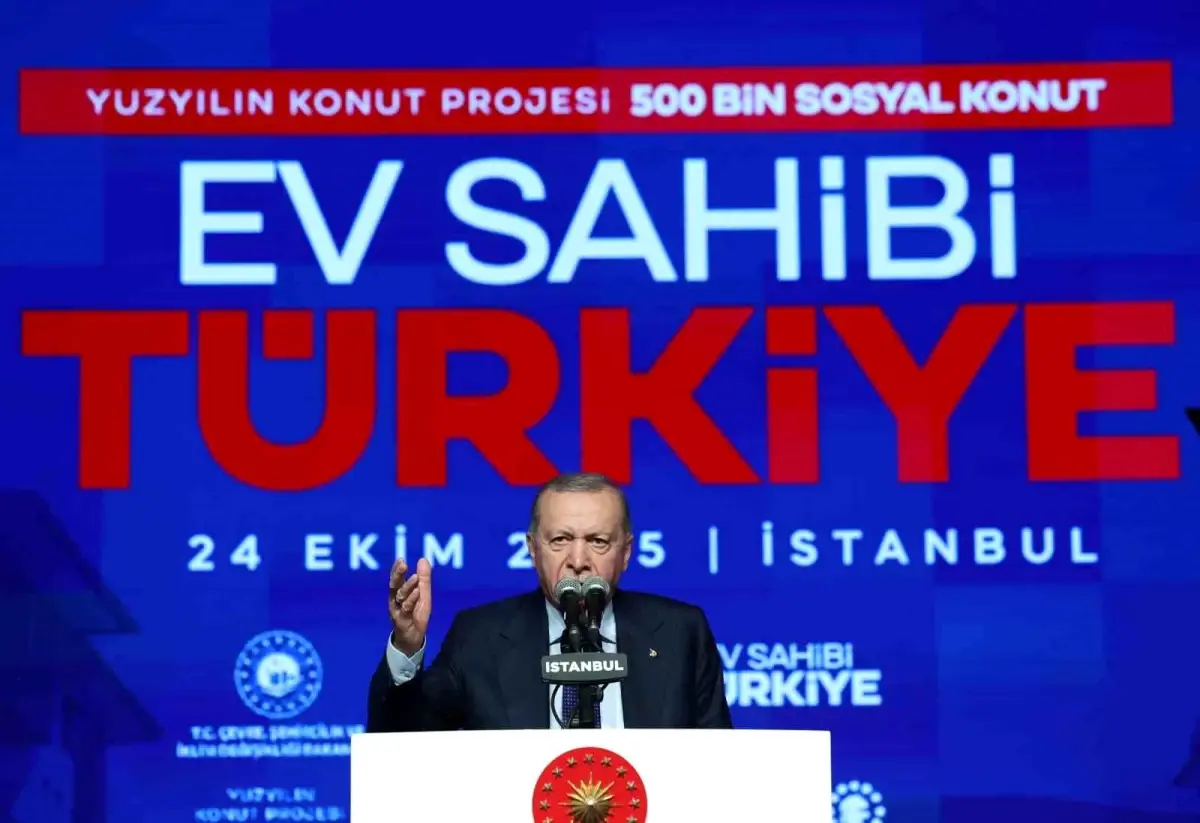 Cumhurbaşkanı Erdoğan 'Yüzyılın Konut Projesi'nin detaylarını açıkladı: 'Önceliğimiz henüz evi olmayan vatandaşlarımız'