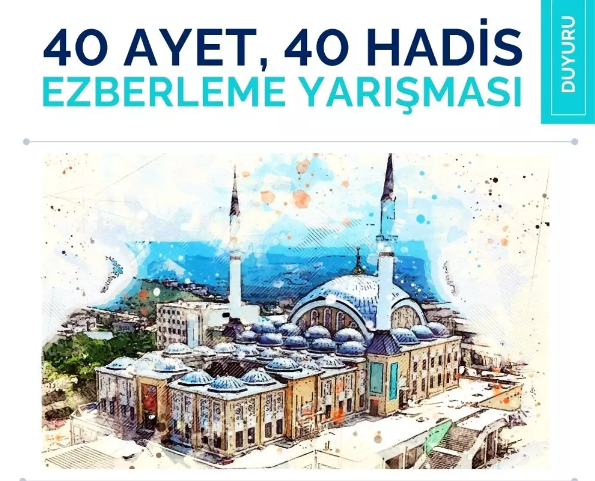 Düzce Üniversitesi'nde 40 Ayet 40 Hadis Ezberleme Yarışması Düzenleniyor.