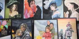 Sanatçı Esengül Bozdağ Alan, Kadınların Sorunlarını Tuvale Yansıtıyor