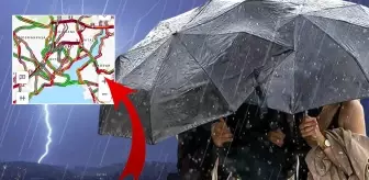 İstanbul'da yağış başladı, trafik felç! Harita kırmızıya döndü