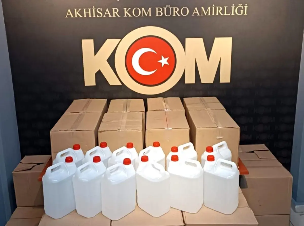 Manisa'da Alkollü İçki Kaçakçılığı Operasyonu: 440 Litre Etil Alkol Ele Geçirildi
