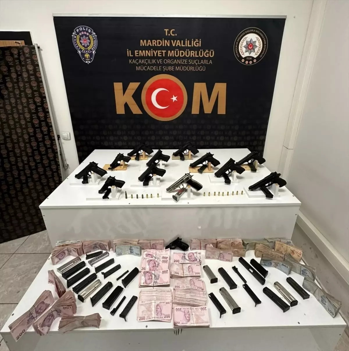 Mardin Kızıltepe'de 12 Ruhsatsız Tabanca Ele Geçirildi, 1 Tutuklama