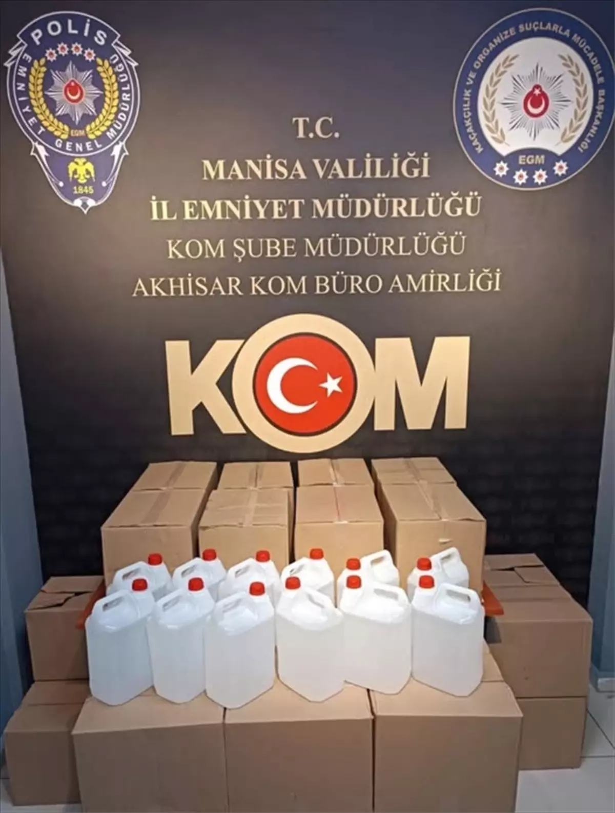 Akhisar'da Kaçakçılık Operasyonu: 440 Litre Etil Alkol Ele Geçirildi