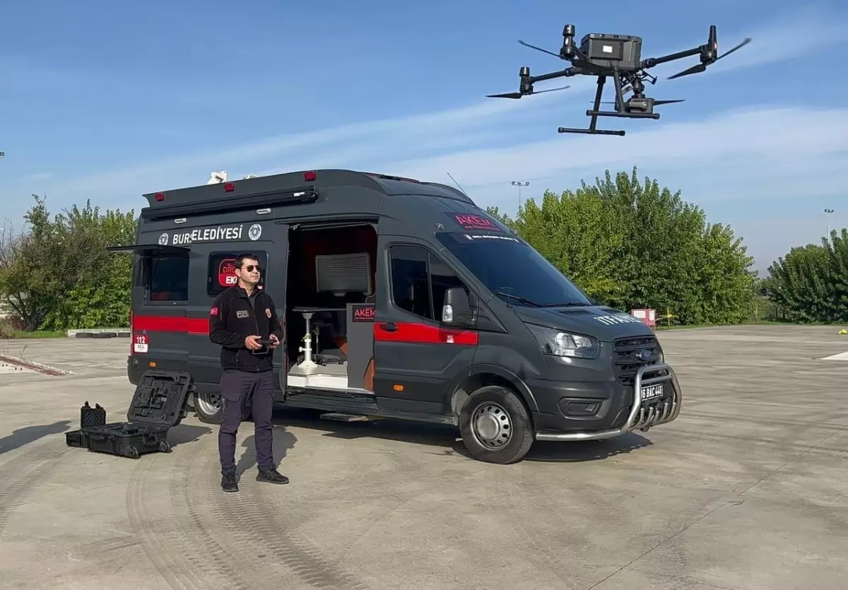 Bursa'da Dron Sistemi ile Yangın ve Doğal Afetlere Hızlı Müdahale
