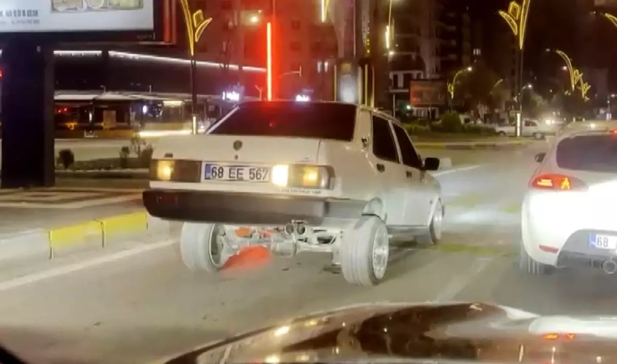 Aksaray'da Suspansiyonlu Araç Sürücüsüne 19 Bin TL Ceza.