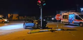 Çorum'da Polis Aracı ile Otomobil Çarpıştı: 4 Yaralı