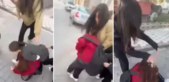 En büyüğü 13 yaşında! Bir grup kız çocuğu, başka bir kız çocuğunu böyle darp etti