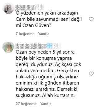 Ozan Güven, who received a prison sentence, breaks his silence