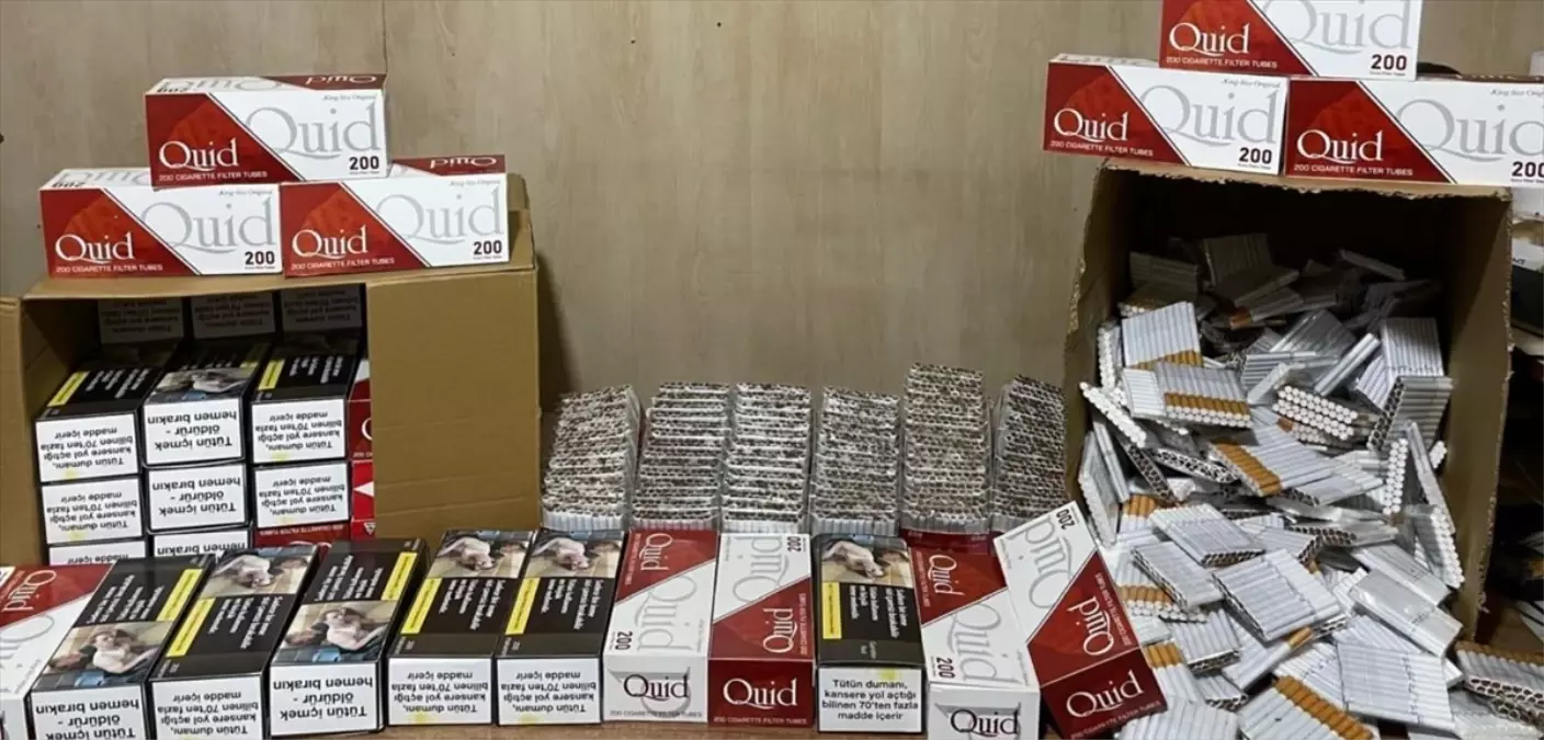 İzmir'de Kaçak Tütün Operasyonu: 20 Bin 900 Makaron Ele Geçirildi