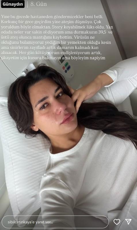 Sibil Çetinkaya 8 gündür hastanede: Ateşim düşmüyor, çok yoruldum 5 sibil cetinkaya 8 gundur hastanede atesim 19184180 3413 m