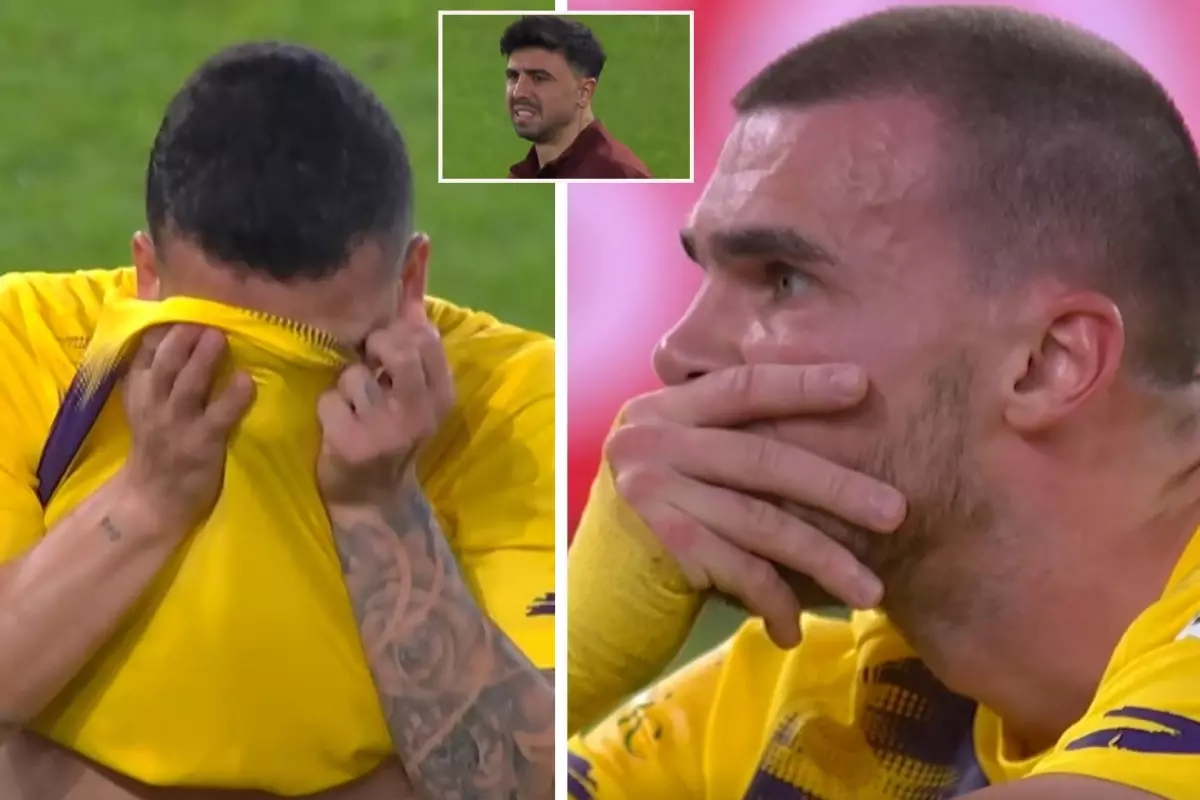 Trabzonspor-Eyüpspor maçında korkutan sakatlık! Futbolcular gözyaşlarına hakim olamadı