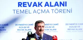 Cumhurbaşkanı Yardımcısı Yılmaz, Zeynebiye Camii Açılışı ve Revak Alanı Temel Açma Töreni'nde konuştu Açıklaması