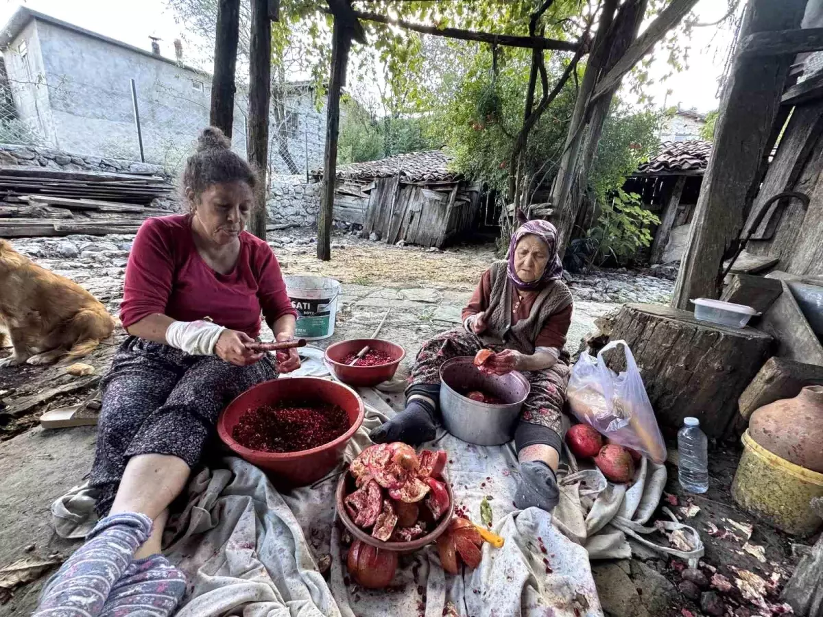Akseki Kadınlarından Doğal Nar Ekşisi Üretimi