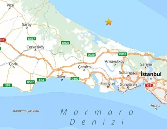 An earthquake was felt in Istanbul