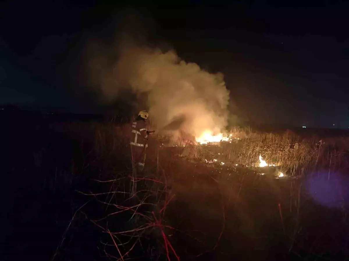 Susurluk'ta Çıkan Arazi Yangını Kısa Sürede Söndürüldü