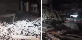 Balıkesir'den korkutan görüntüler! Yıkılan binalar var