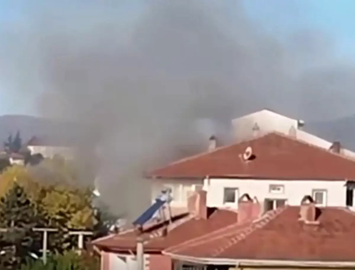 Bolu'da Apartman Dairesinde Yangın Çıktı